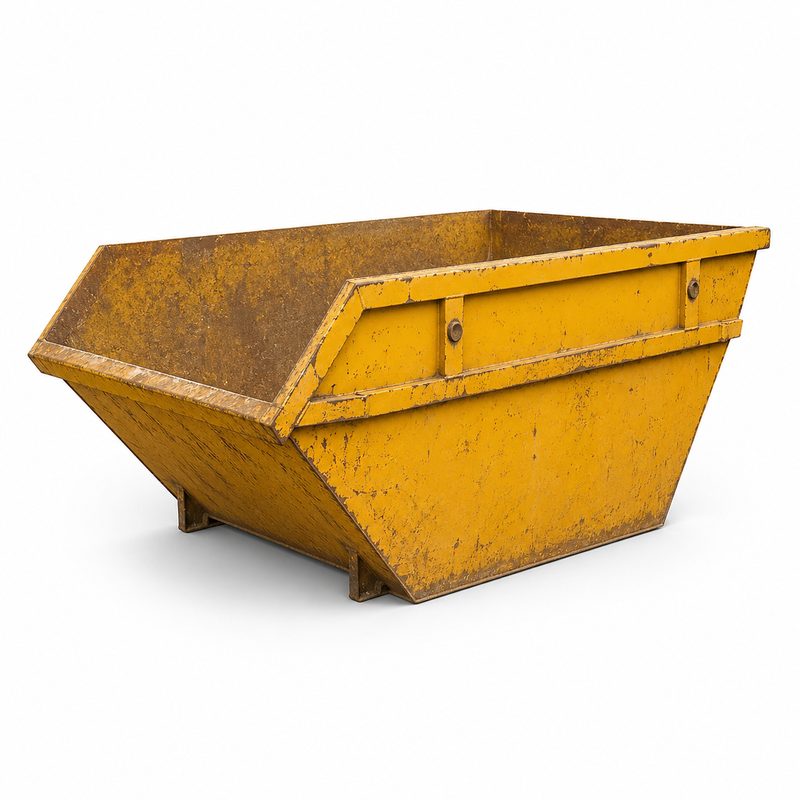 4 m³ konténer — sitt, beton